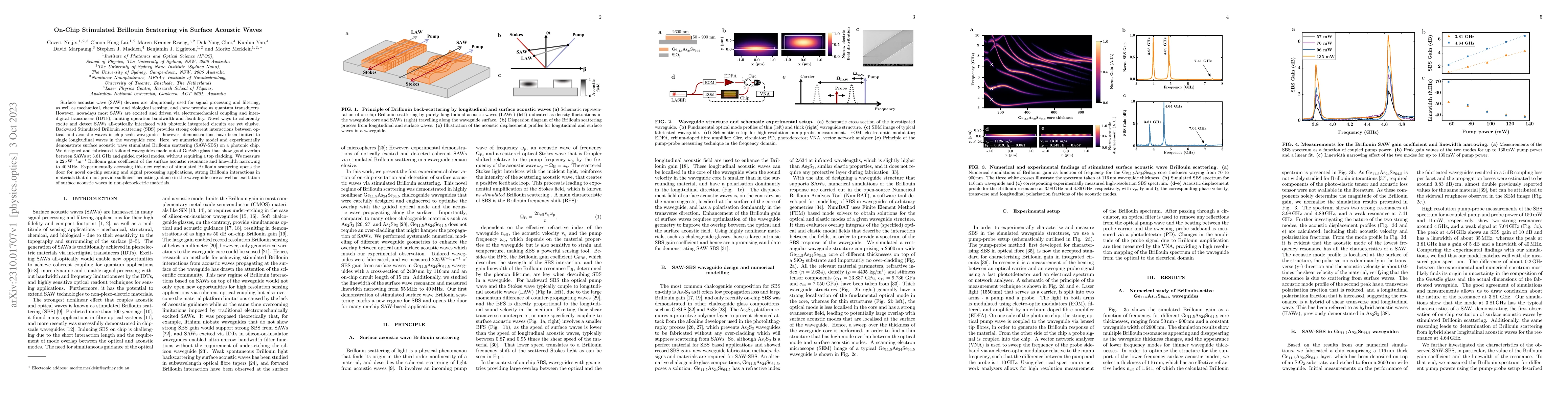 Thumbnail for On-Chip Stimulated Brillouin Scattering via Surface Acoustic Waves