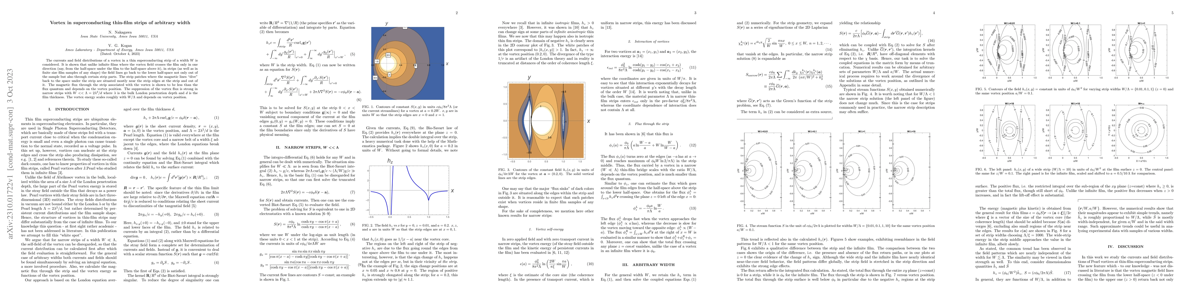 Thumbnail for Vortex in superconducting thin-film strips of arbitrary width