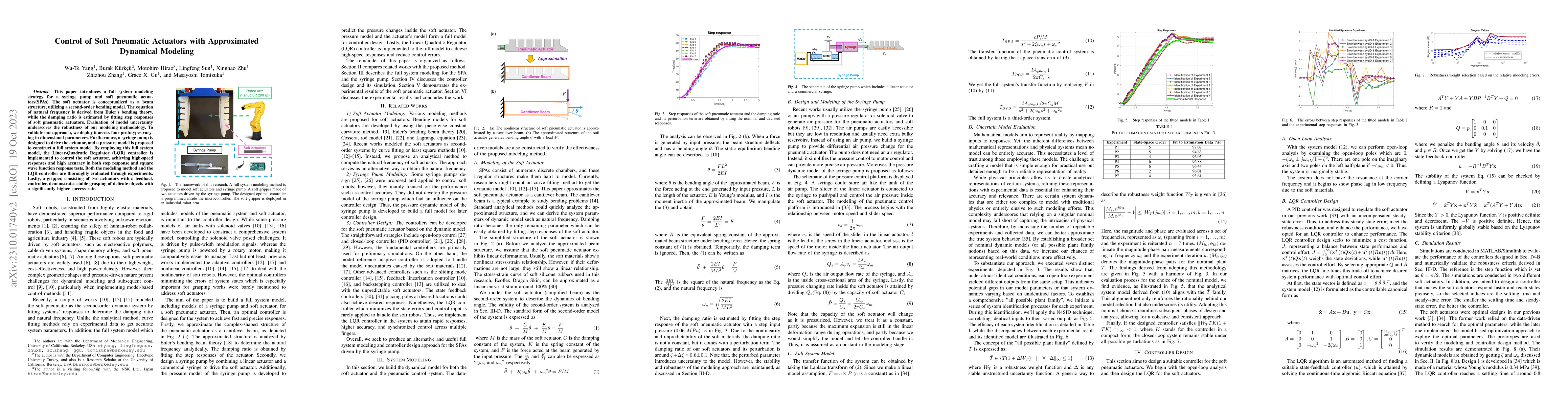 Thumbnail for Control of Soft Pneumatic Actuators with Approximated Dynamical Modeling