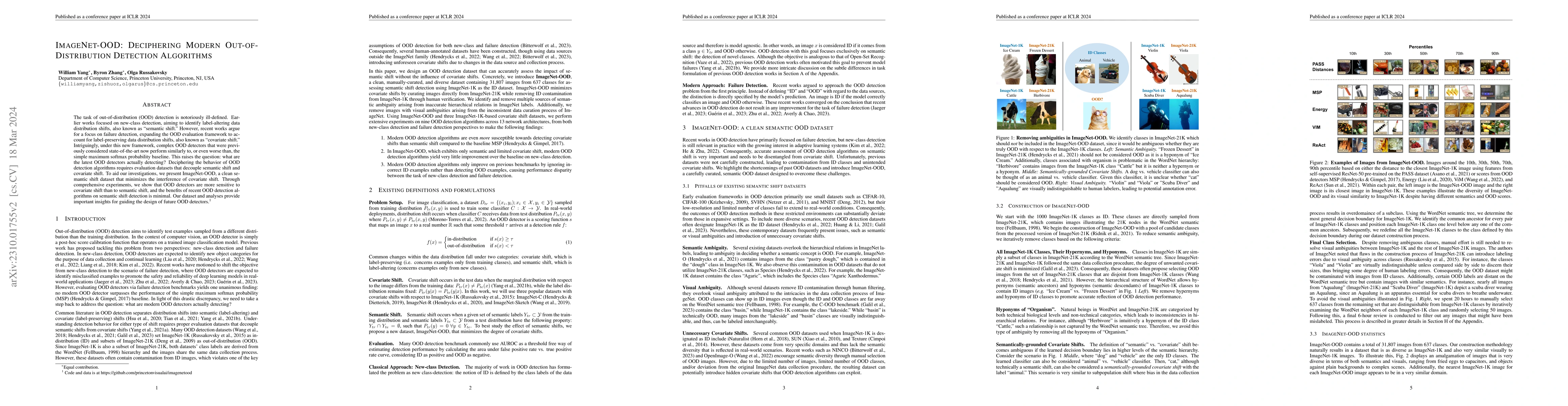 Thumbnail for ImageNet-OOD: Deciphering Modern Out-of-Distribution Detection
  Algorithms
