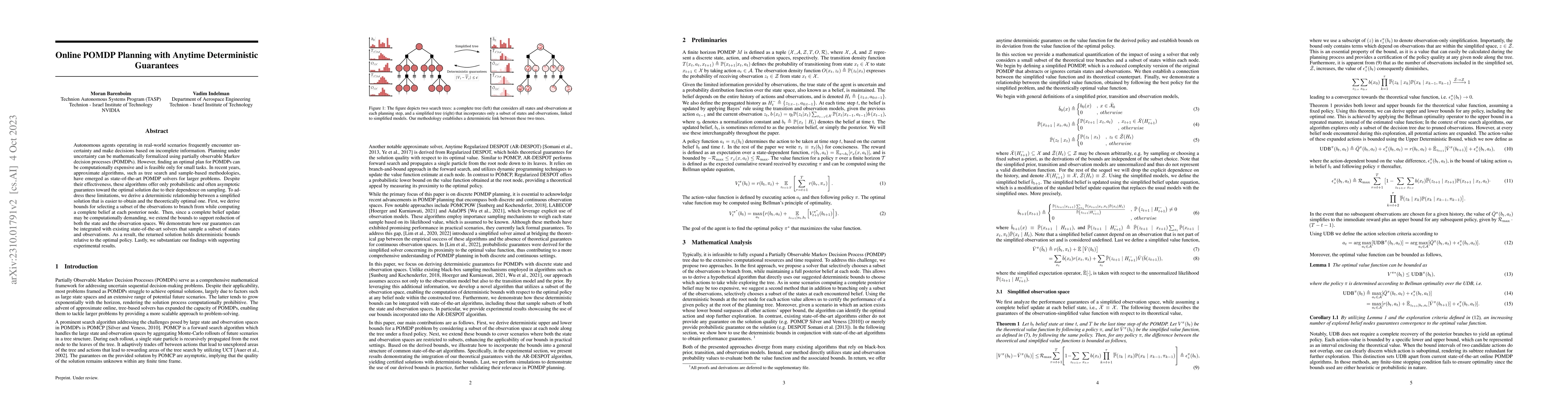 Thumbnail for Online POMDP Planning with Anytime Deterministic Guarantees