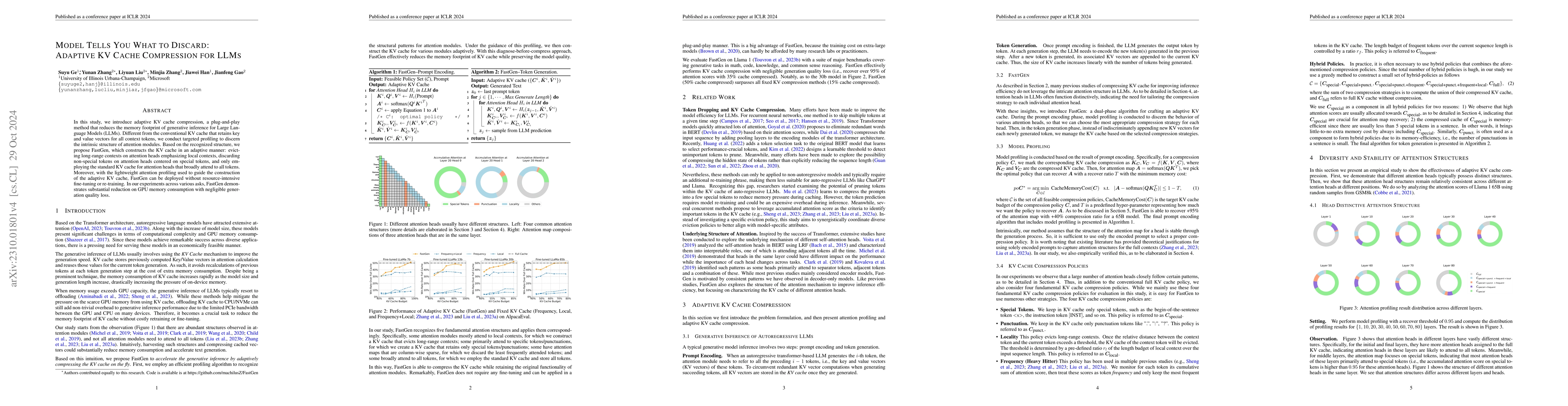 Thumbnail for Model Tells You What to Discard: Adaptive KV Cache Compression for LLMs