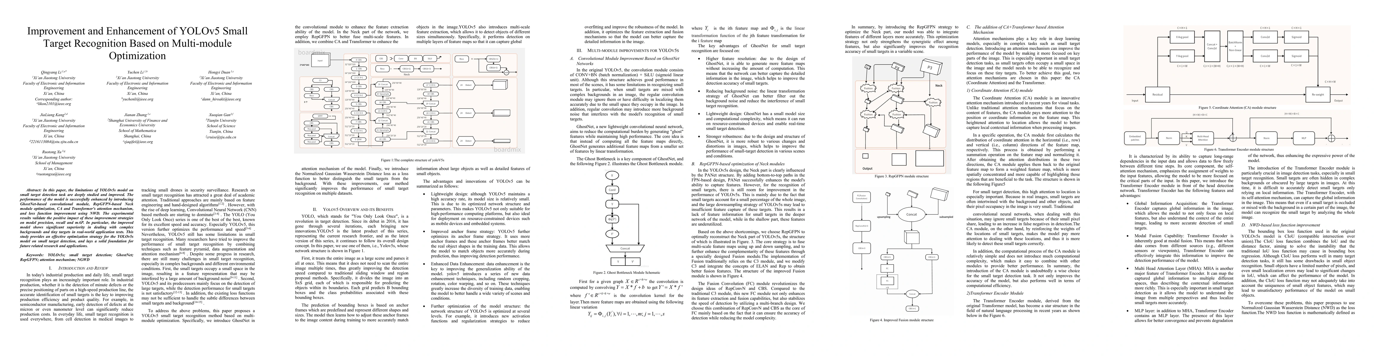 Thumbnail for Improvement and Enhancement of YOLOv5 Small Target Recognition Based on
  Multi-module Optimization