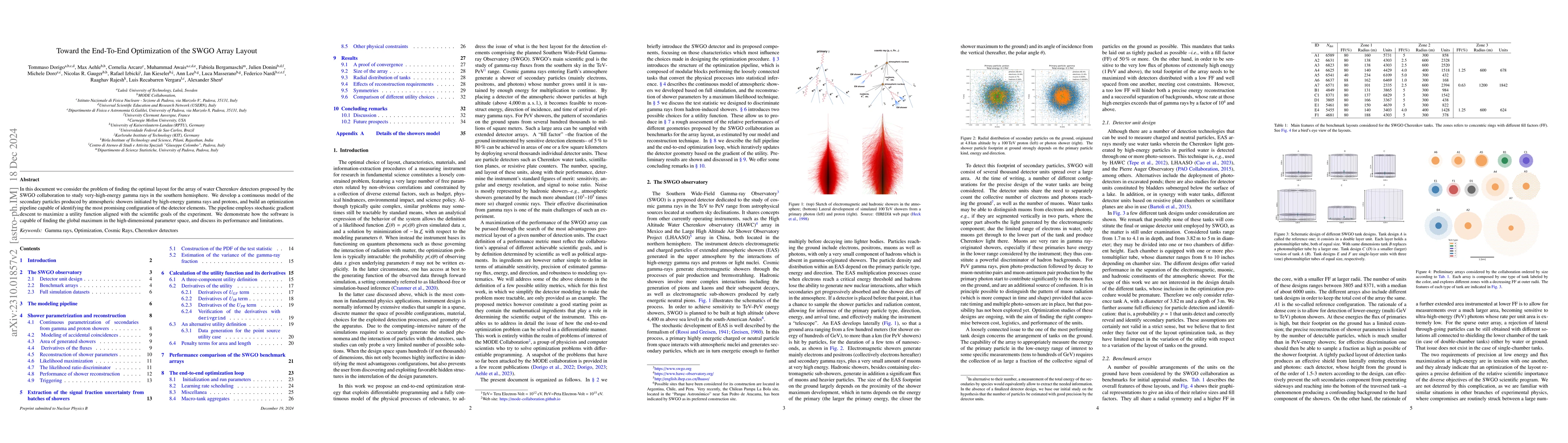Thumbnail for End-To-End Optimization of the Layout of a Gamma Ray Observatory