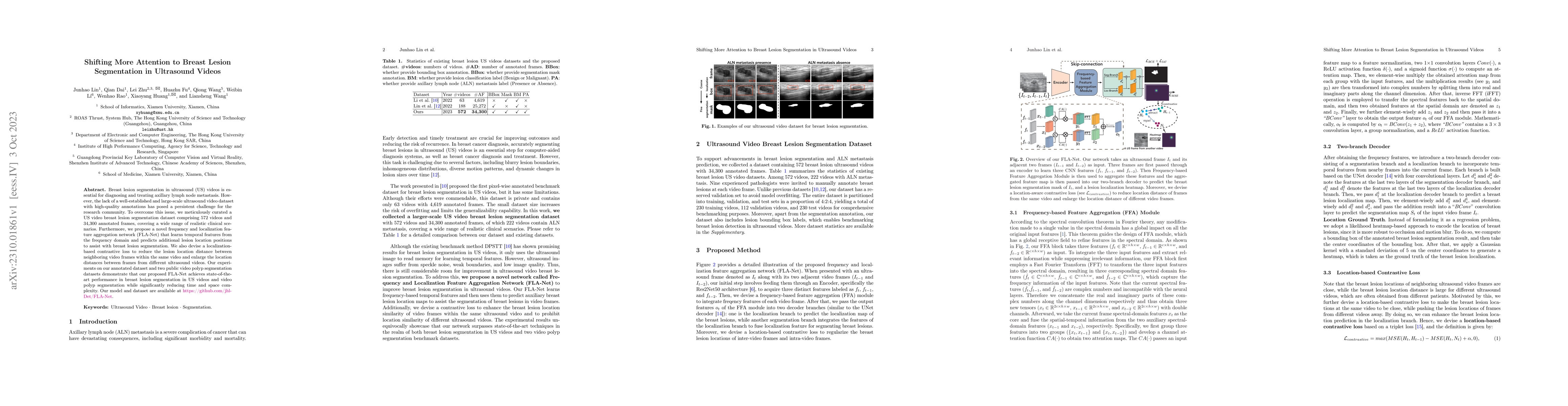 Thumbnail for Shifting More Attention to Breast Lesion Segmentation in Ultrasound
  Videos