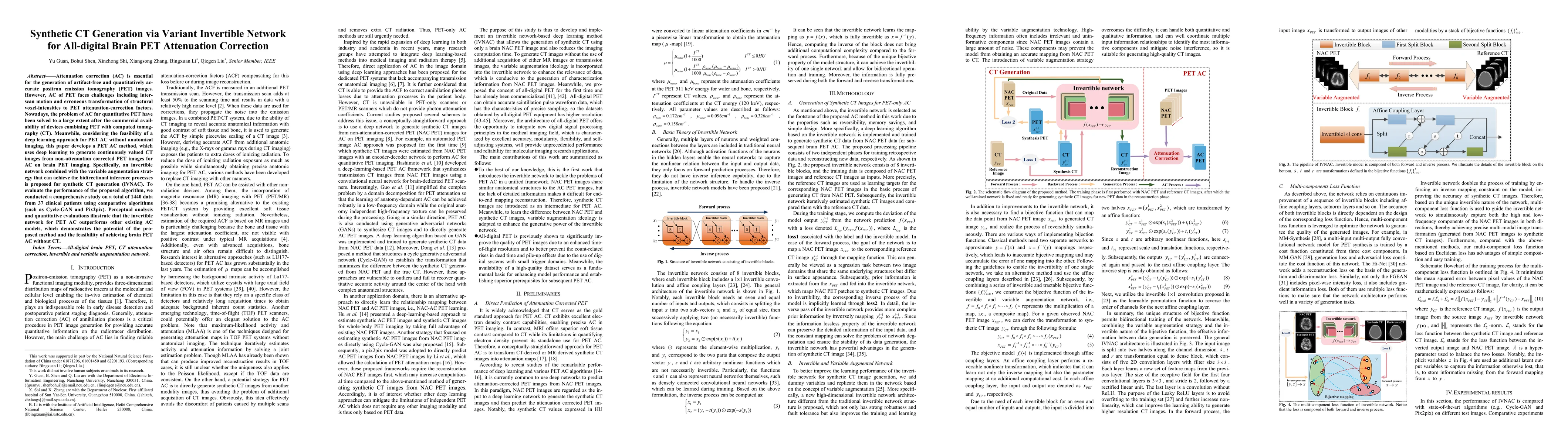Thumbnail for Synthetic CT Generation via Variant Invertible Network for All-digital
  Brain PET Attenuation Correction