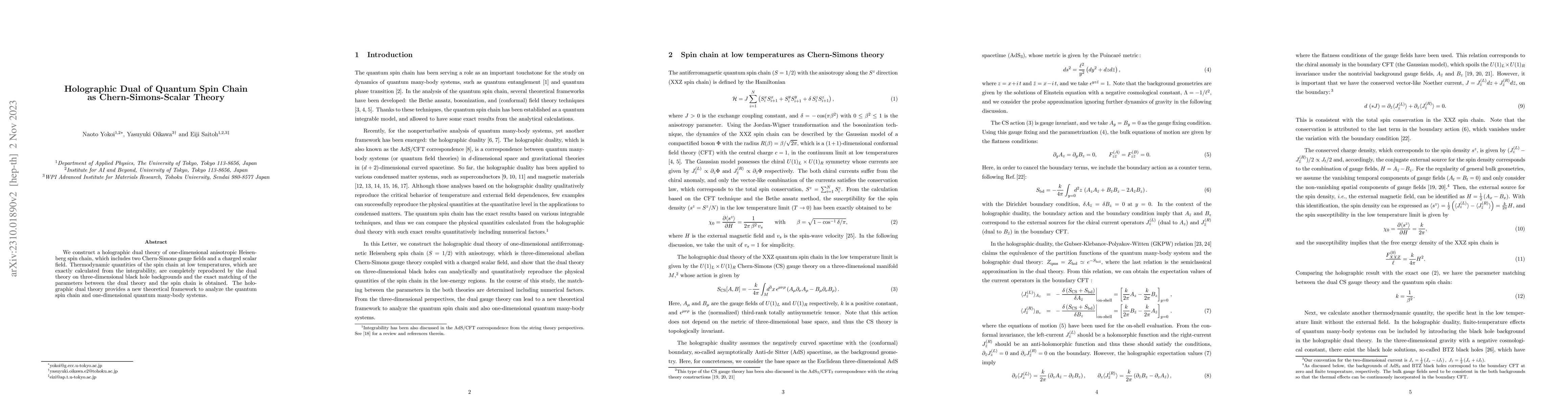 Thumbnail for Holographic Dual of Quantum Spin Chain as Chern-Simons-Scalar Theory