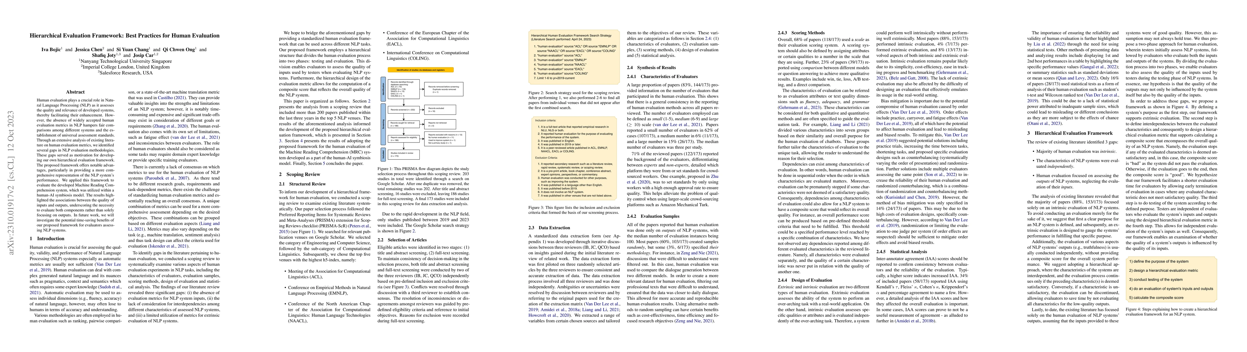 Thumbnail for Hierarchical Evaluation Framework: Best Practices for Human Evaluation