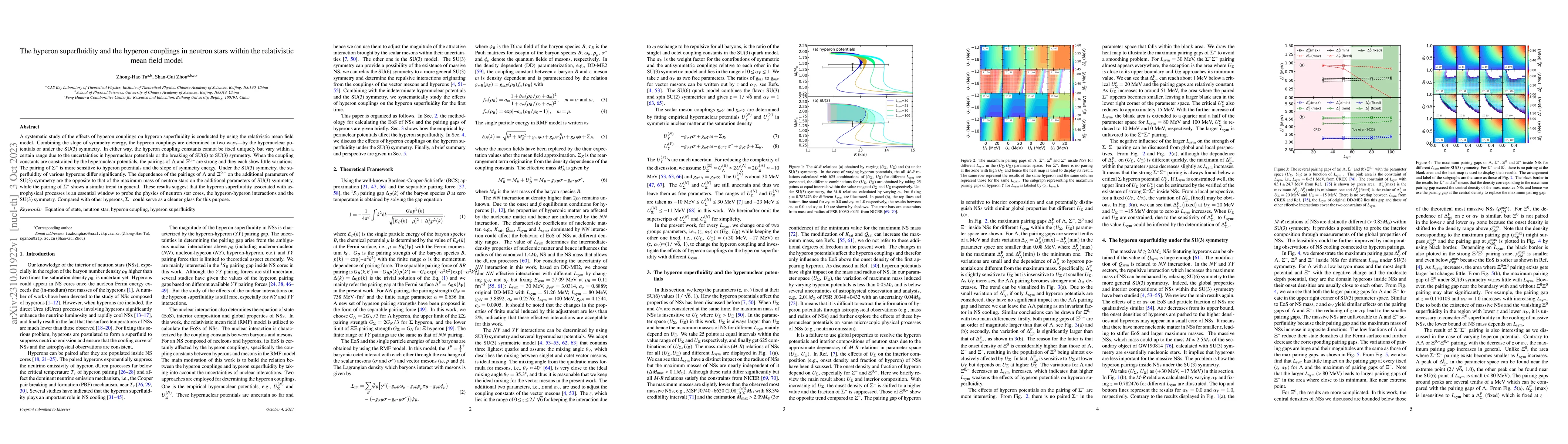 Thumbnail for The hyperon superfluidity and the hyperon couplings in neutron stars
  within the relativistic mean field model