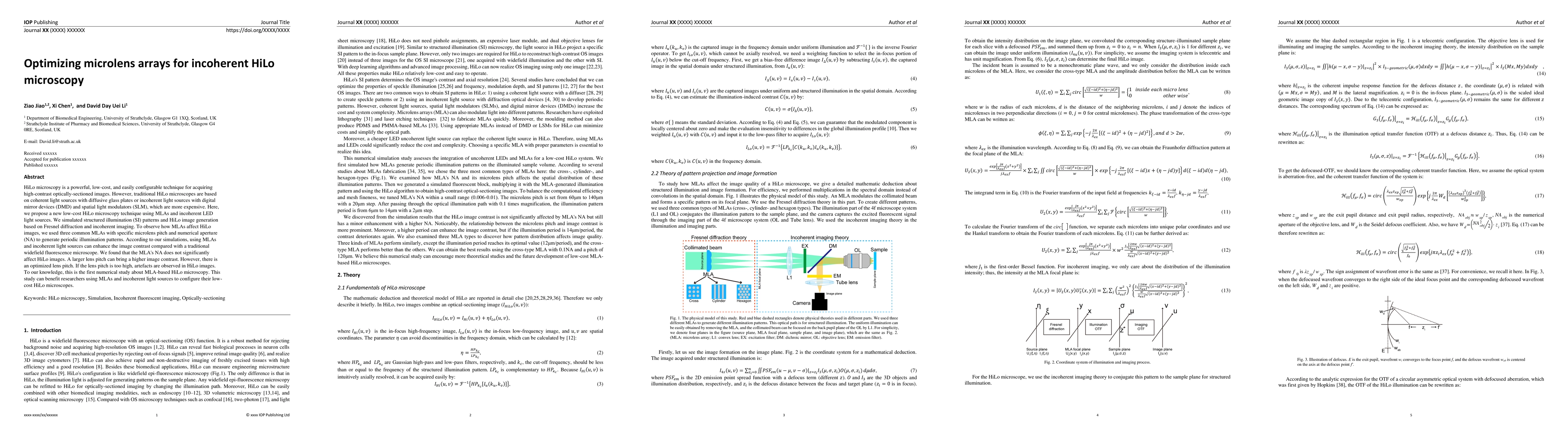 Thumbnail for Optimizing microlens arrays for incoherent HiLo microscopy