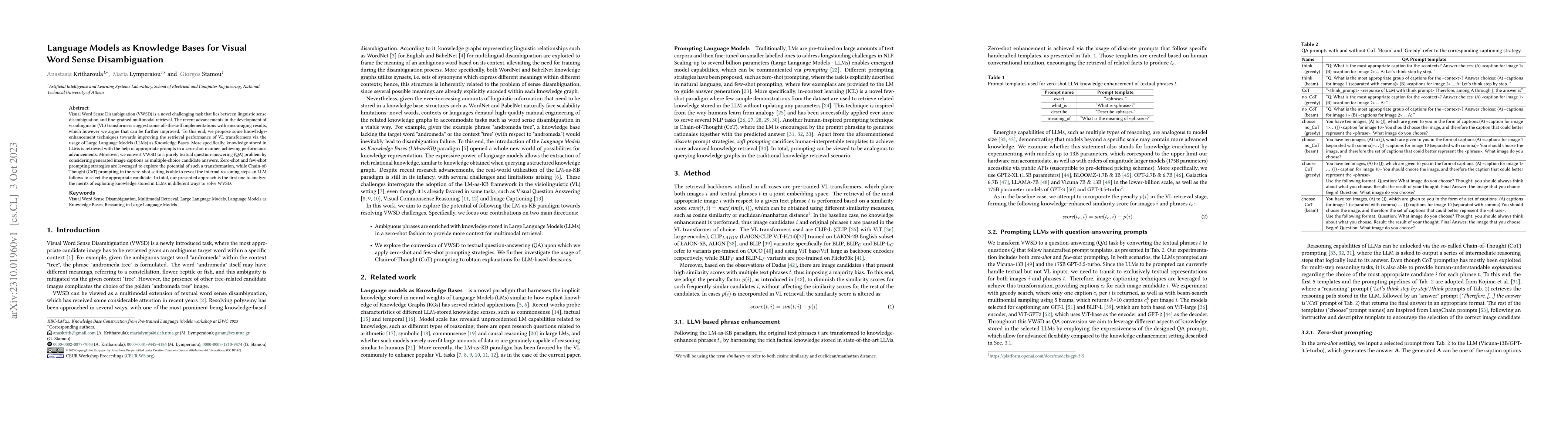 Thumbnail for Language Models as Knowledge Bases for Visual Word Sense Disambiguation