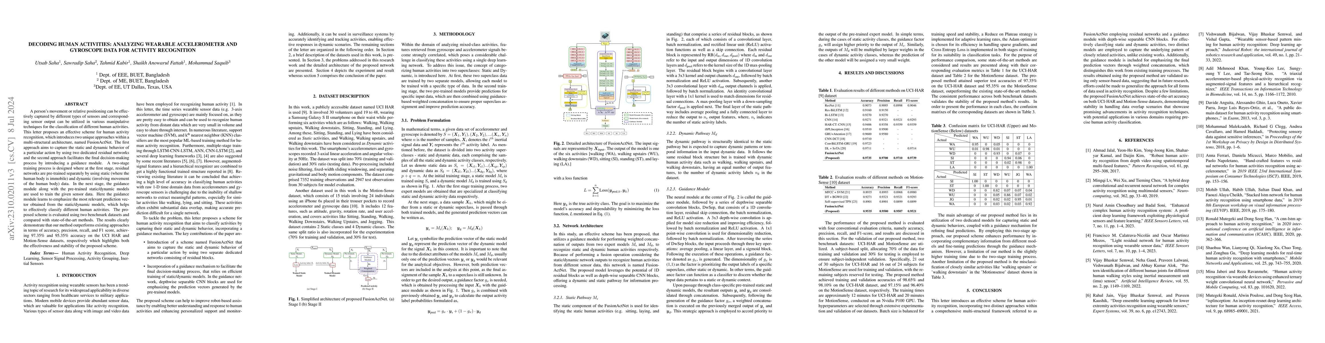 Thumbnail for Decoding Human Activities: Analyzing Wearable Accelerometer and
  Gyroscope Data for Activity Recognition