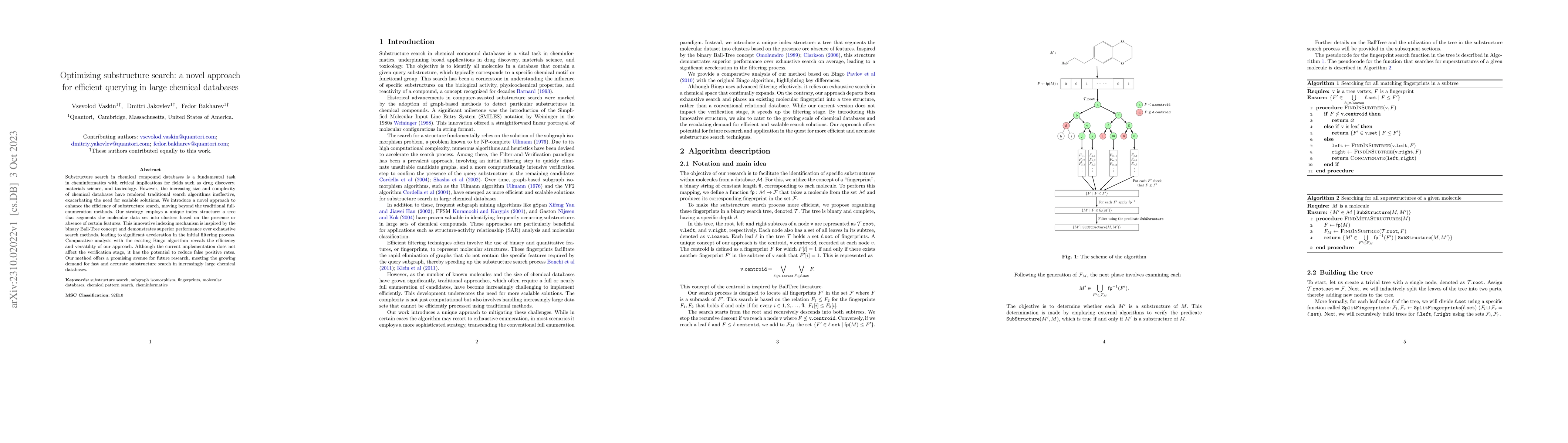 Thumbnail for Optimizing substructure search: a novel approach for efficient querying
  in large chemical databases