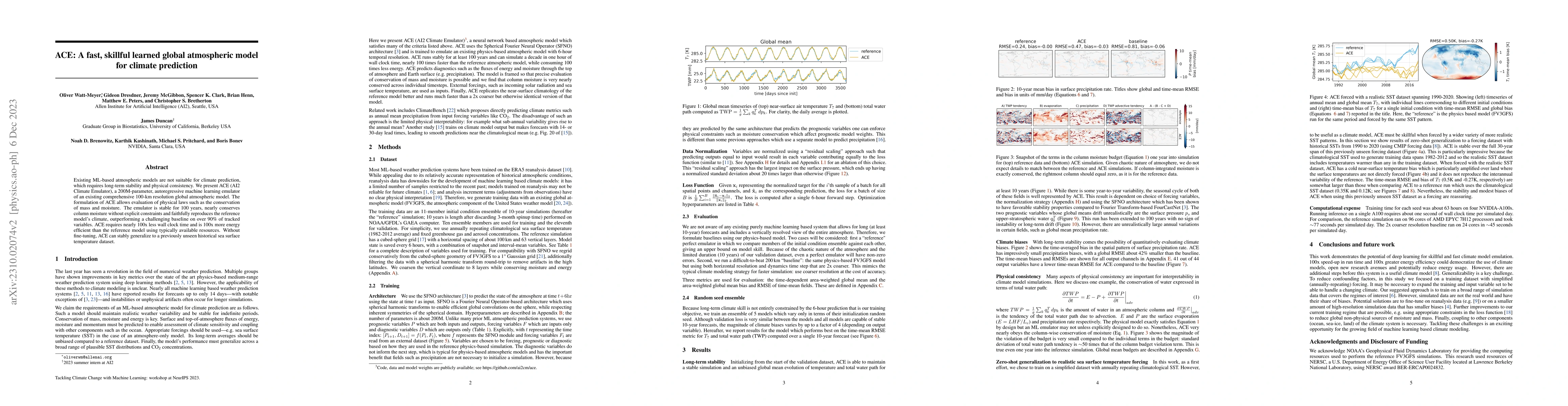 Thumbnail for ACE: A fast, skillful learned global atmospheric model for climate
  prediction