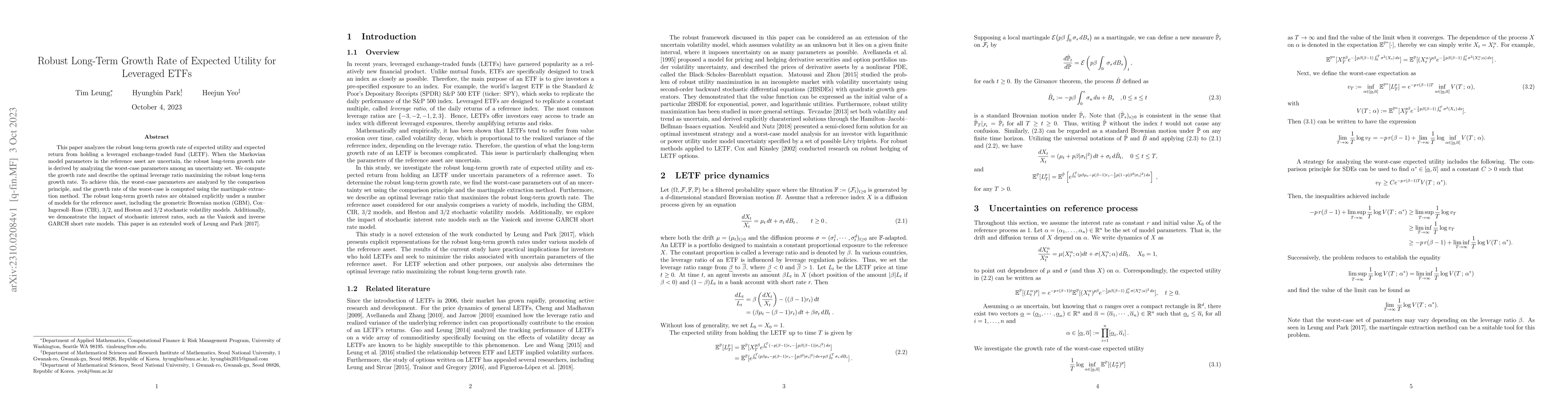 Thumbnail for Robust Long-Term Growth Rate of Expected Utility for Leveraged ETFs