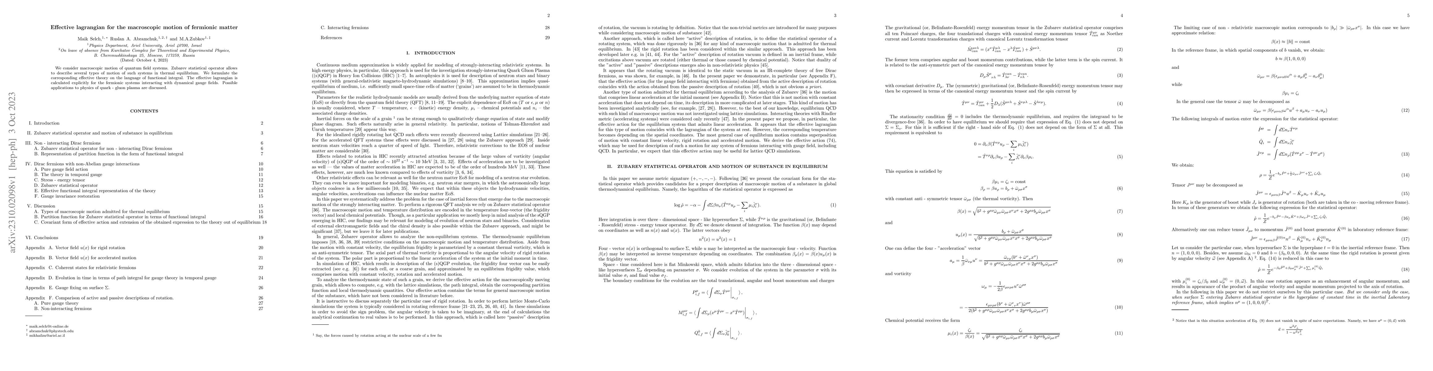 Thumbnail for Effective lagrangian for the macroscopic motion of fermionic matter