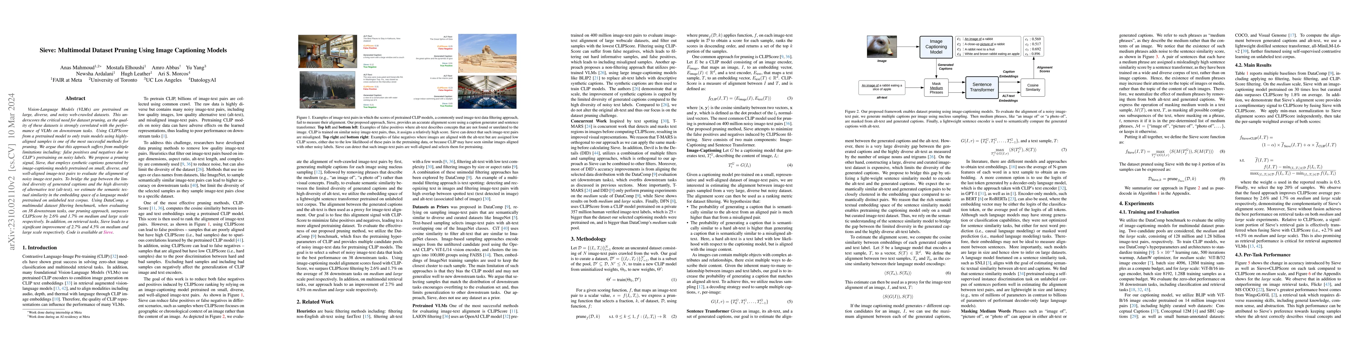 Thumbnail for Sieve: Multimodal Dataset Pruning Using Image Captioning Models