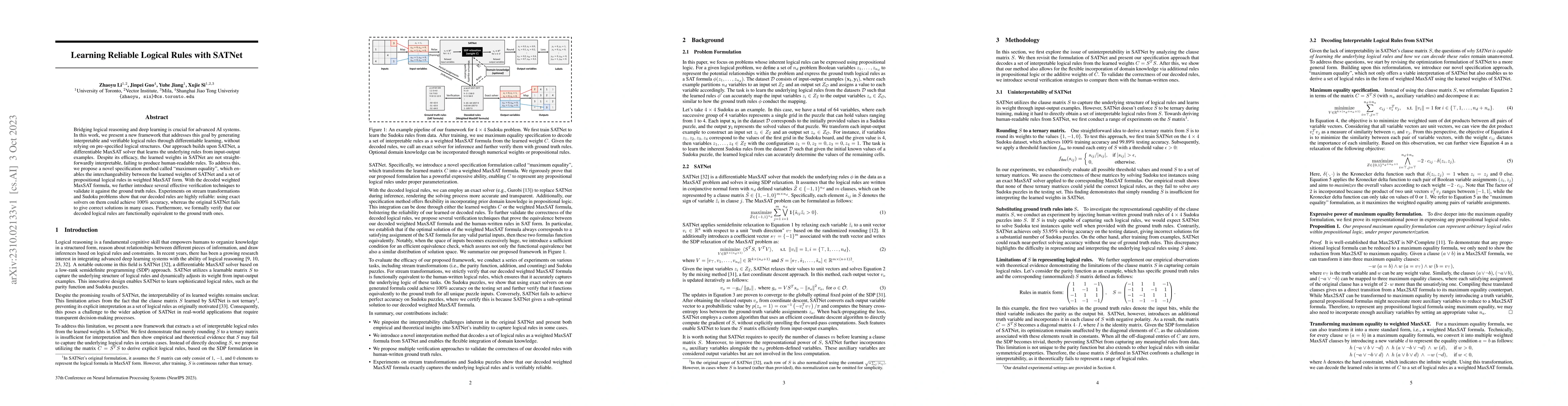 Thumbnail for Learning Reliable Logical Rules with SATNet