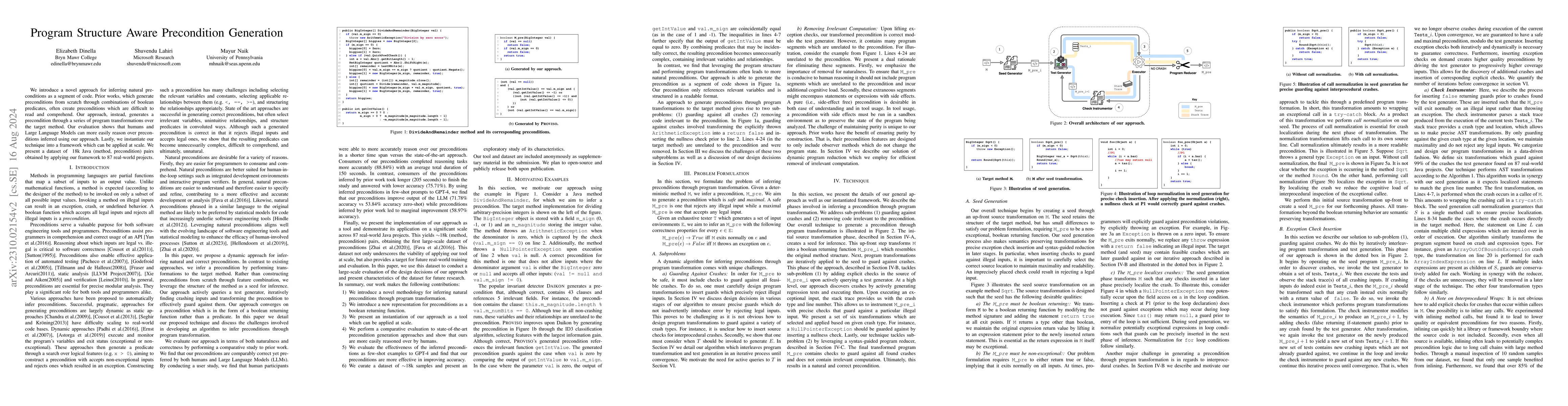 Thumbnail for Program Structure Aware Precondition Generation