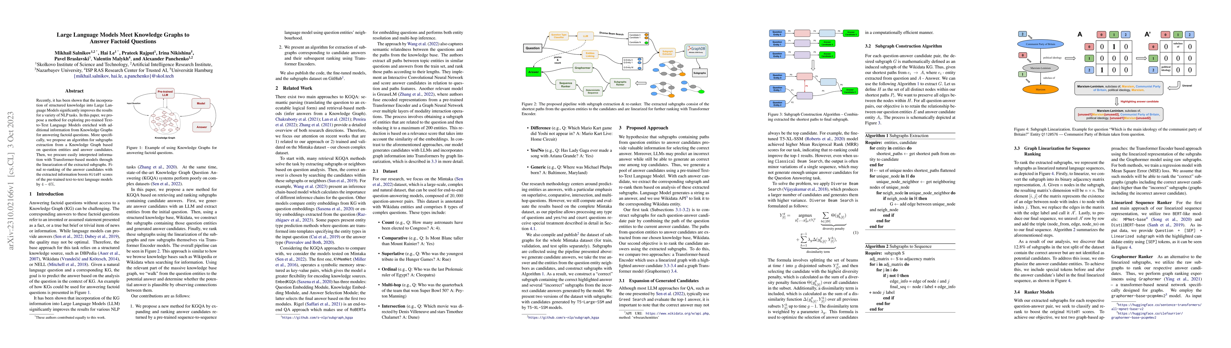 Thumbnail for Large Language Models Meet Knowledge Graphs to Answer Factoid Questions