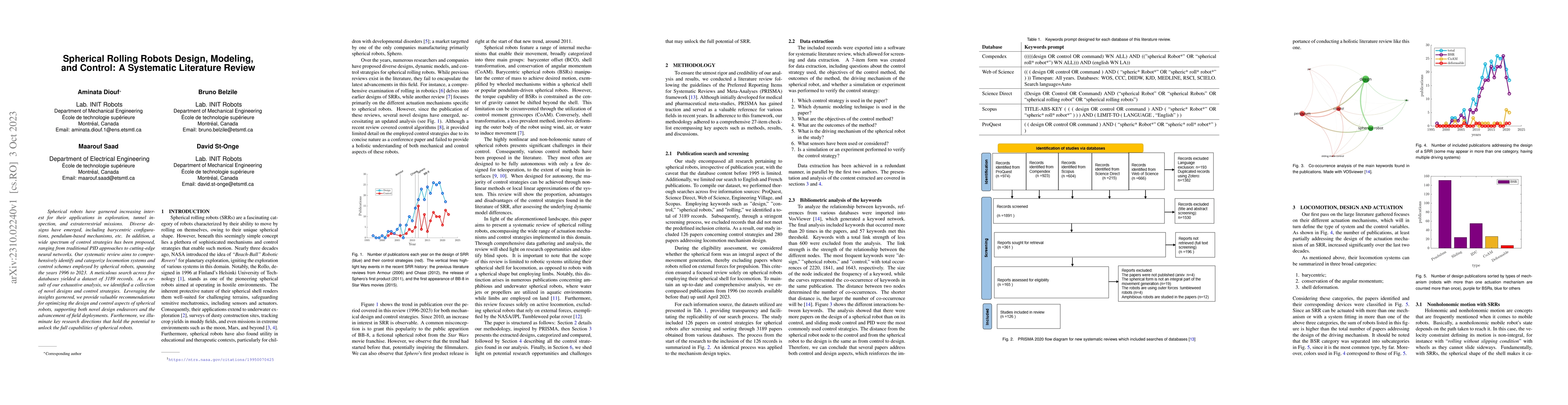 Thumbnail for Spherical Rolling Robots Design, Modeling, and Control: A Systematic
  Literature Review