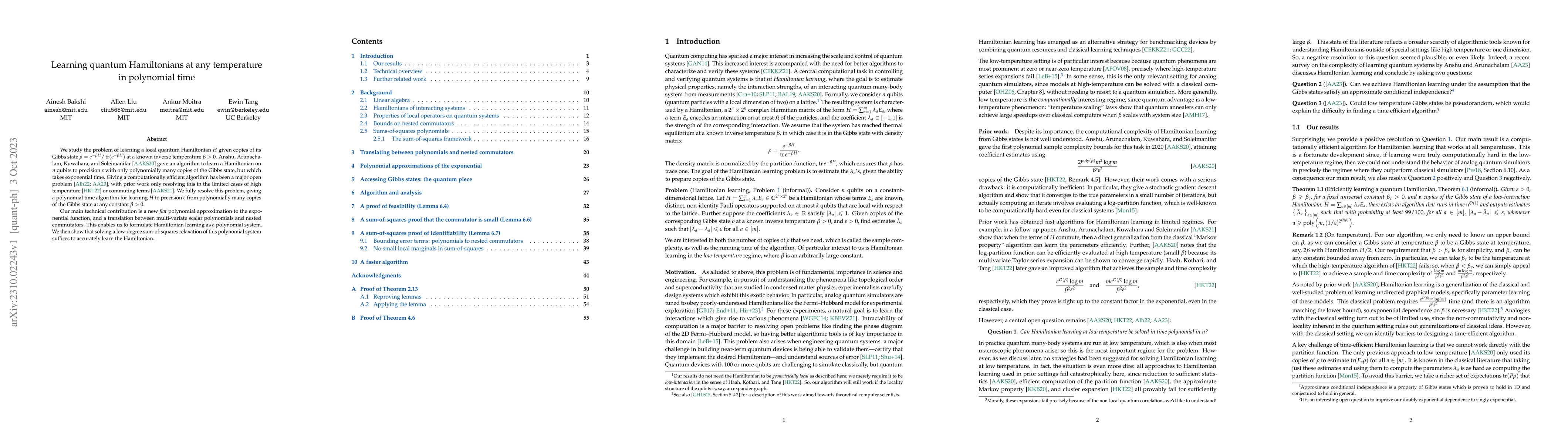 Thumbnail for Learning quantum Hamiltonians at any temperature in polynomial time