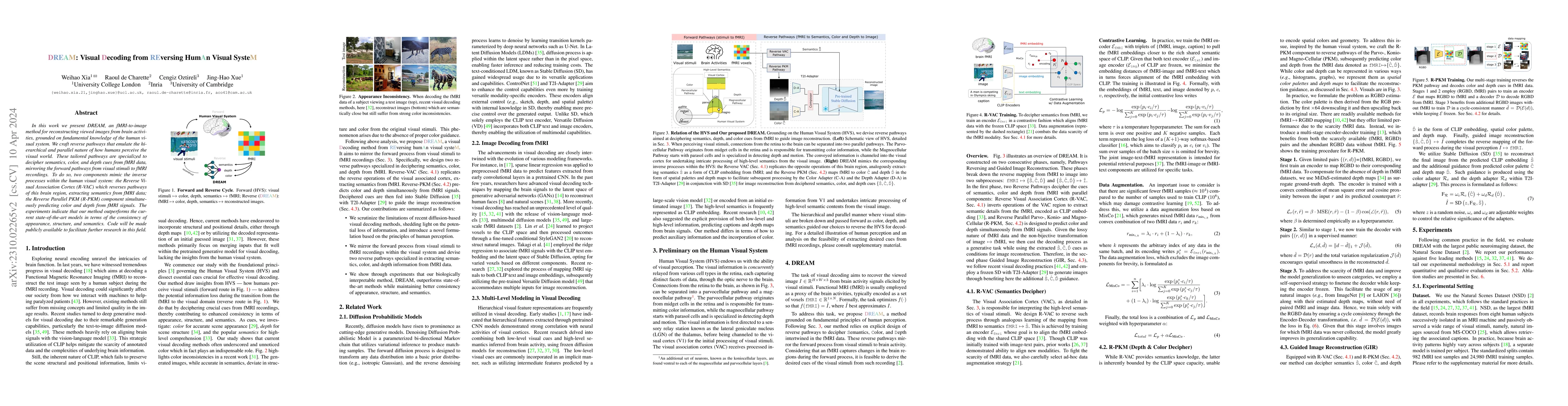 Thumbnail for DREAM: Visual Decoding from Reversing Human Visual System