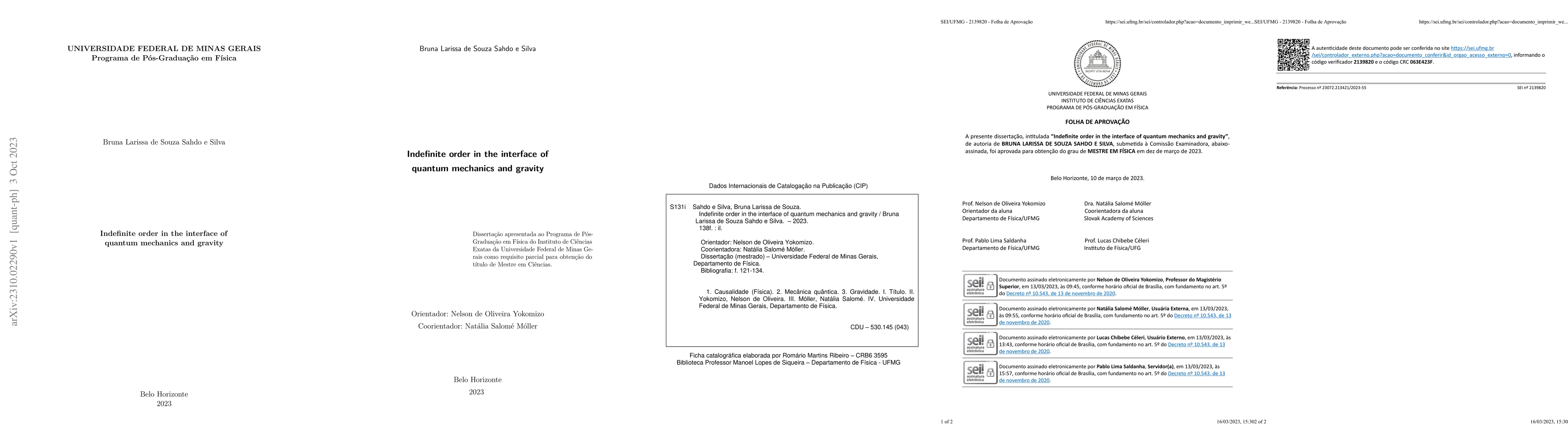 Thumbnail for Indefinite order in the interface of quantum mechanics and gravity