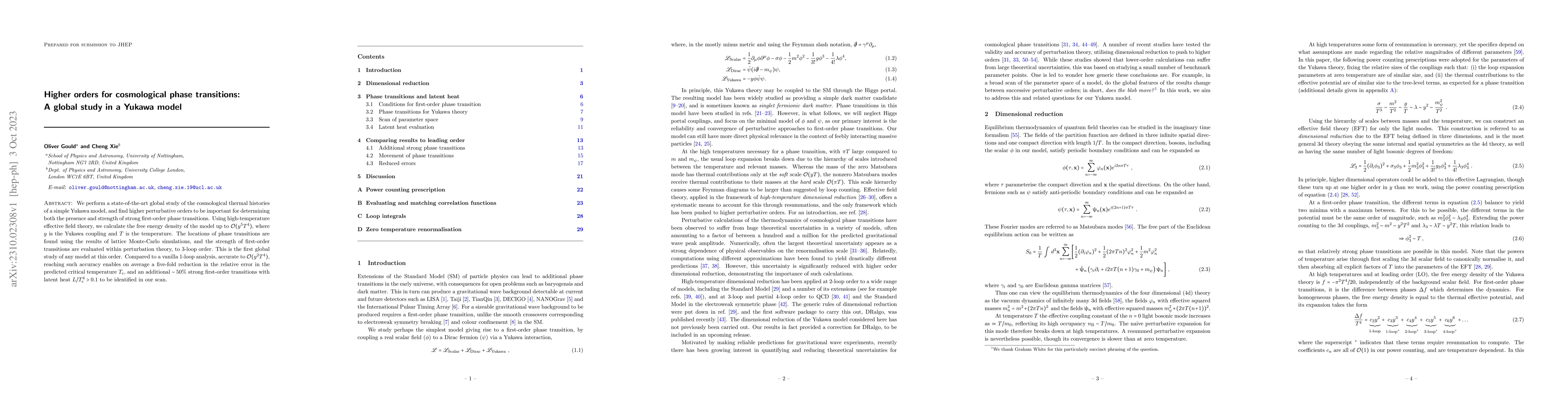 Thumbnail for Higher orders for cosmological phase transitions: a global study in a
  Yukawa model