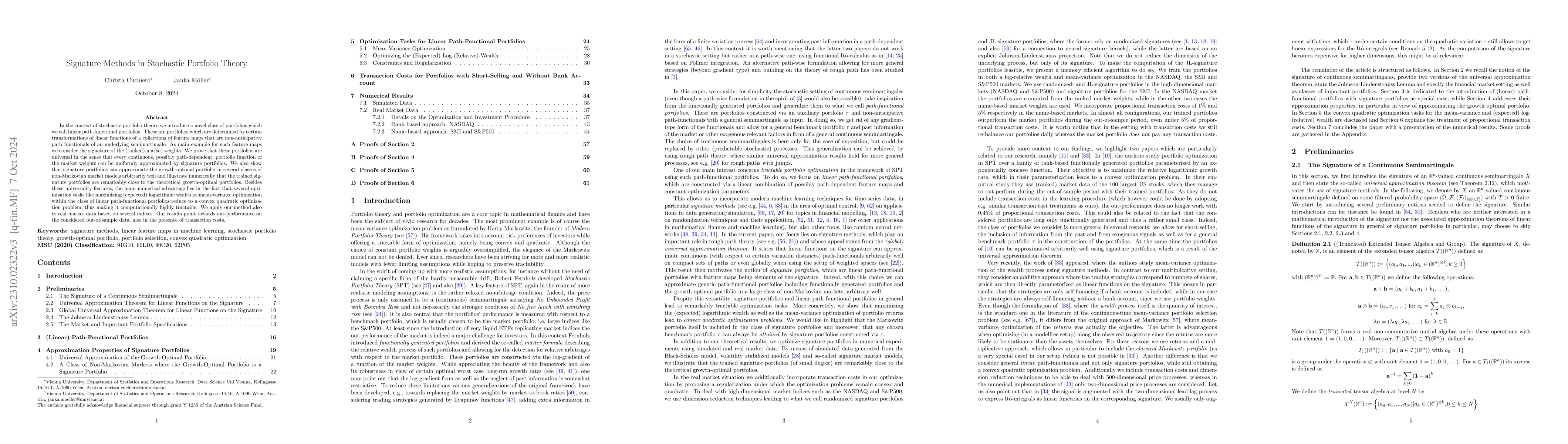 Thumbnail for Signature Methods in Stochastic Portfolio Theory