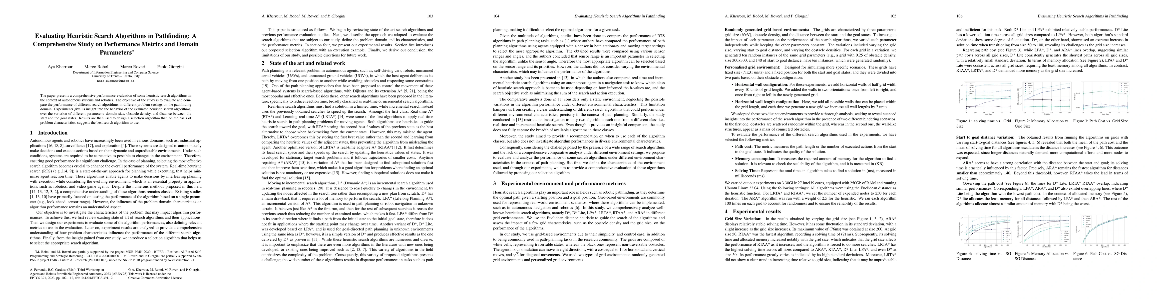 Thumbnail for Evaluating Heuristic Search Algorithms in Pathfinding: A Comprehensive
  Study on Performance Metrics and Domain Parameters