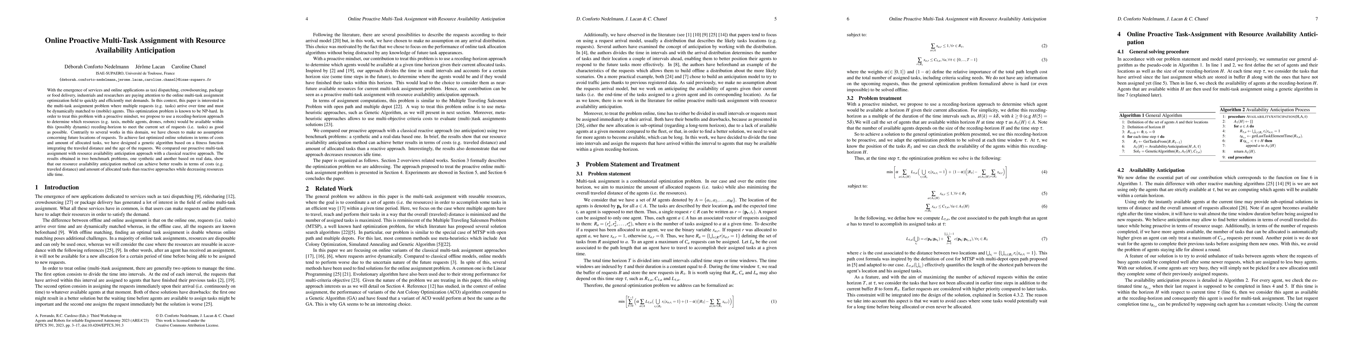Thumbnail for Online Proactive Multi-Task Assignment with Resource Availability
  Anticipation