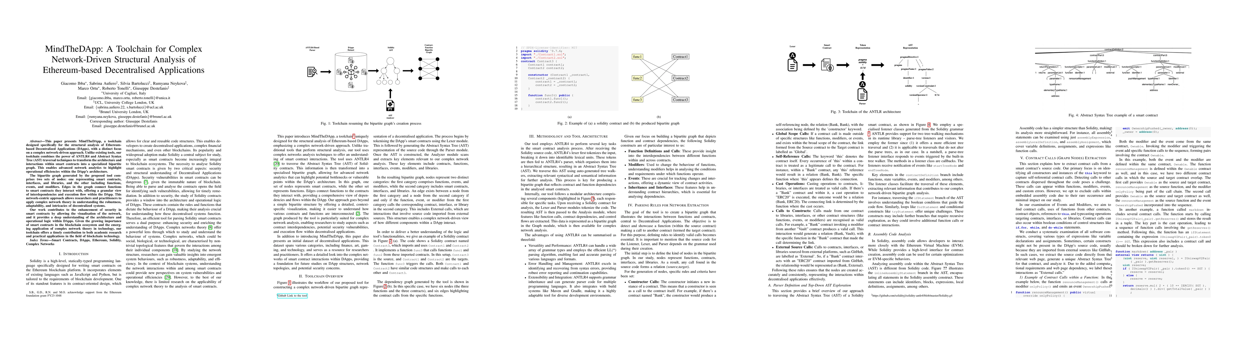 Thumbnail for MindTheDApp: A Toolchain for Complex Network-Driven Structural Analysis
  of Ethereum-based Decentralised Applications