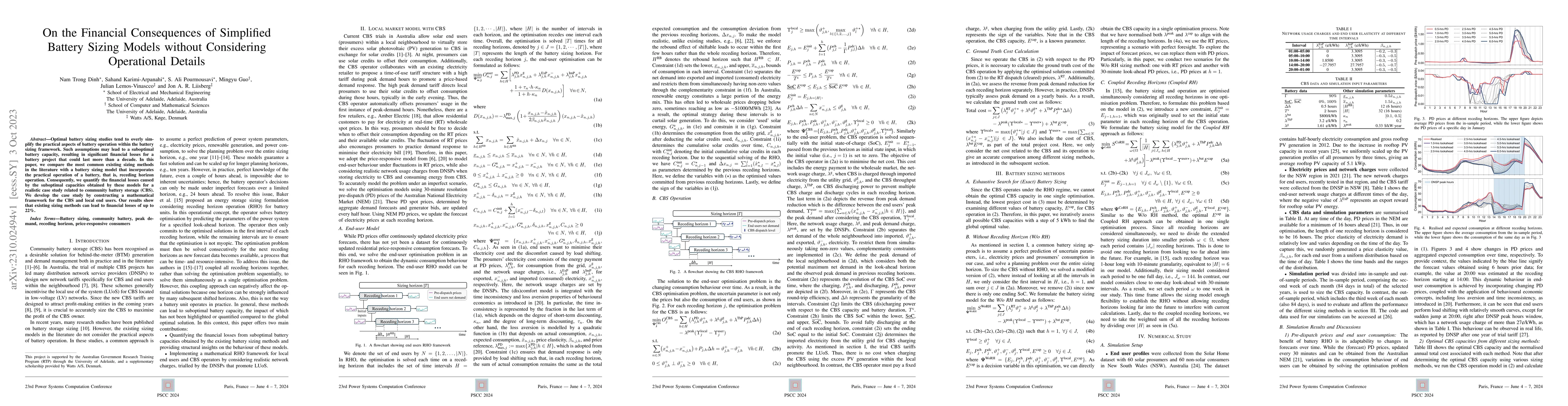 Thumbnail for On the Financial Consequences of Simplified Battery Sizing Models
  without Considering Operational Details