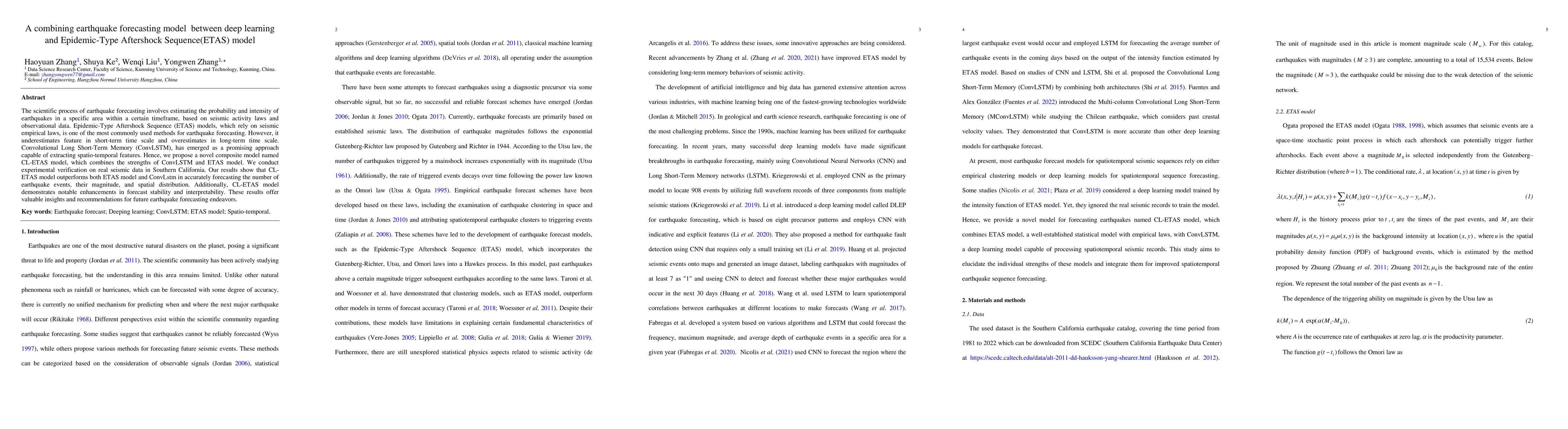 Thumbnail for A combining earthquake forecasting model between deep learning and
  Epidemic-Type Aftershock Sequence (ETAS) model