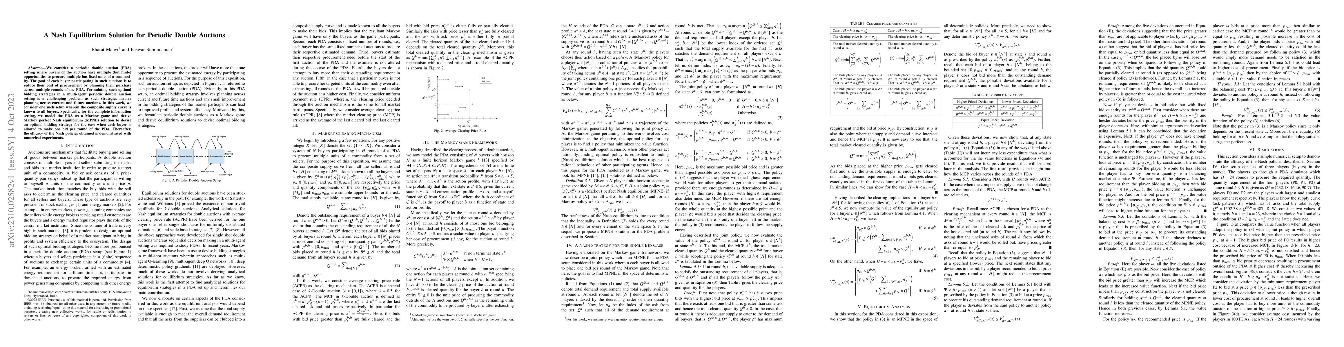Thumbnail for A Nash Equilibrium Solution for Periodic Double Auctions