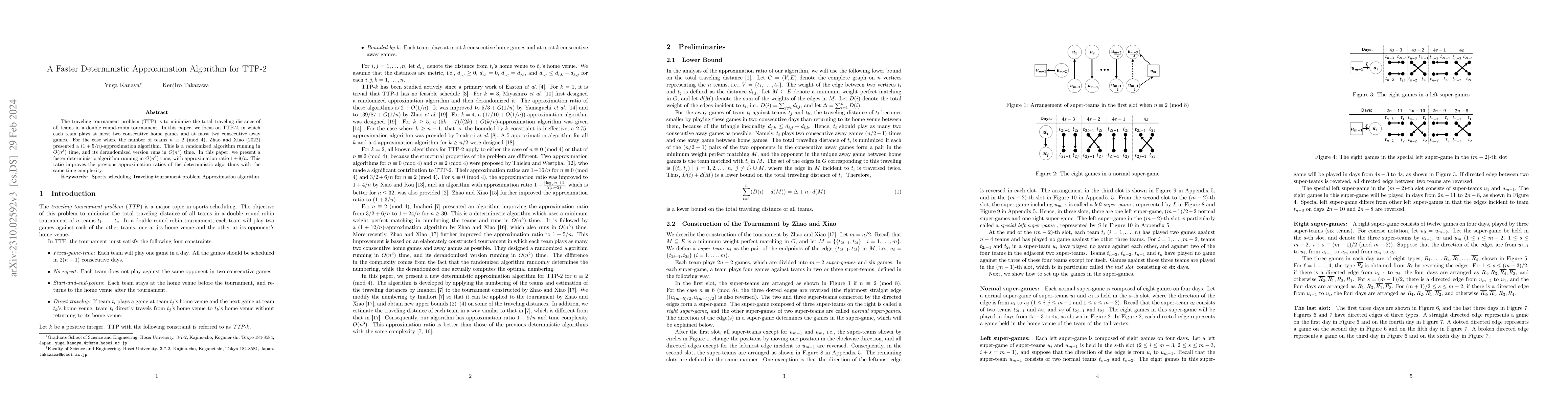 Thumbnail for A Faster Deterministic Approximation Algorithm for TTP-2