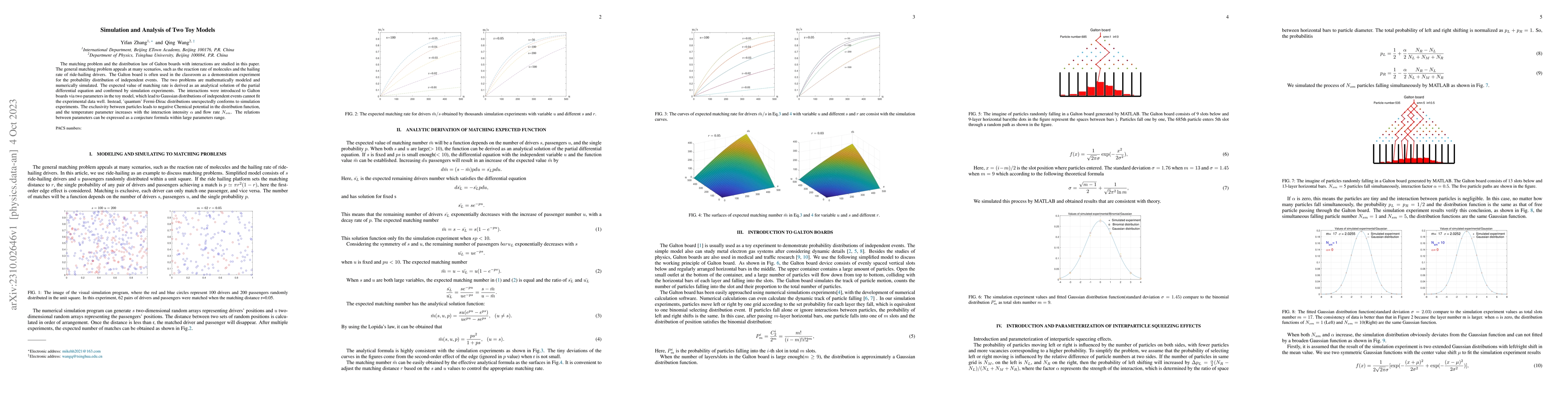 Thumbnail for Simulation and Analysis of Two Toy Models