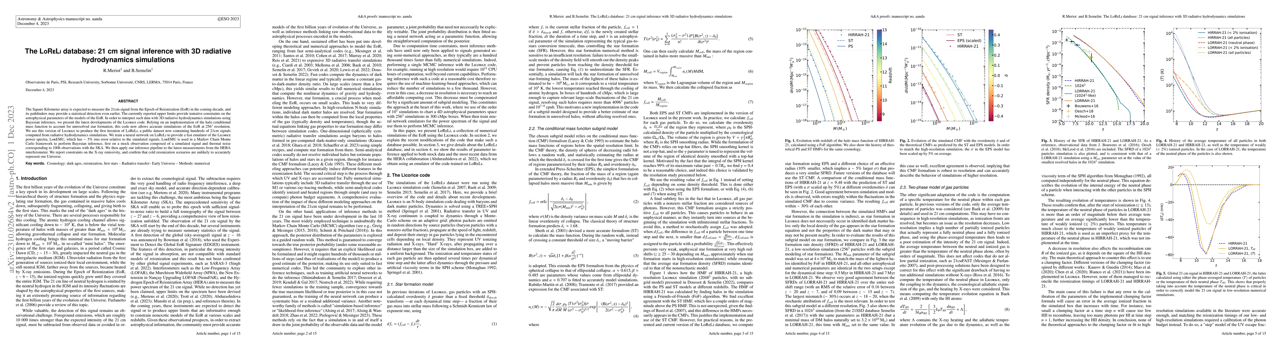 Thumbnail for The LoReLi database: 21 cm signal inference with 3D radiative
  hydrodynamics simulations