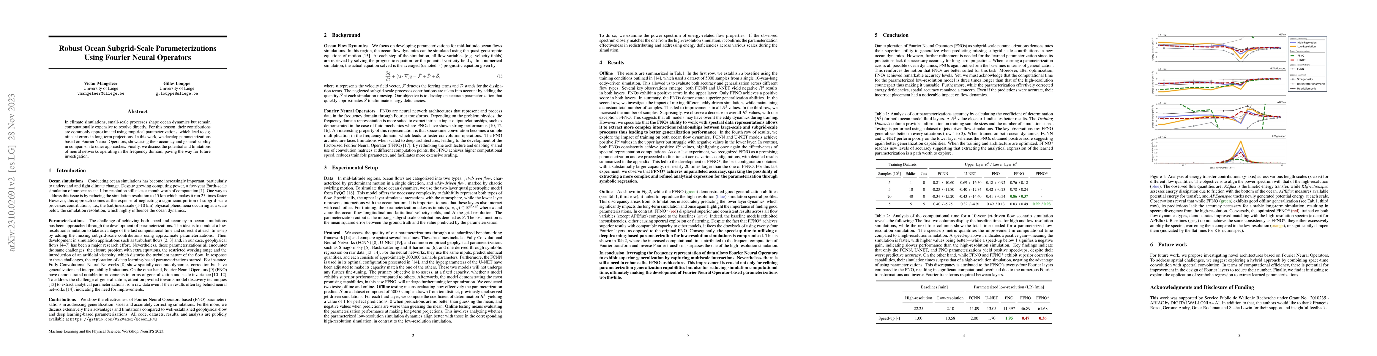 Thumbnail for Robust Ocean Subgrid-Scale Parameterizations Using Fourier Neural
  Operators