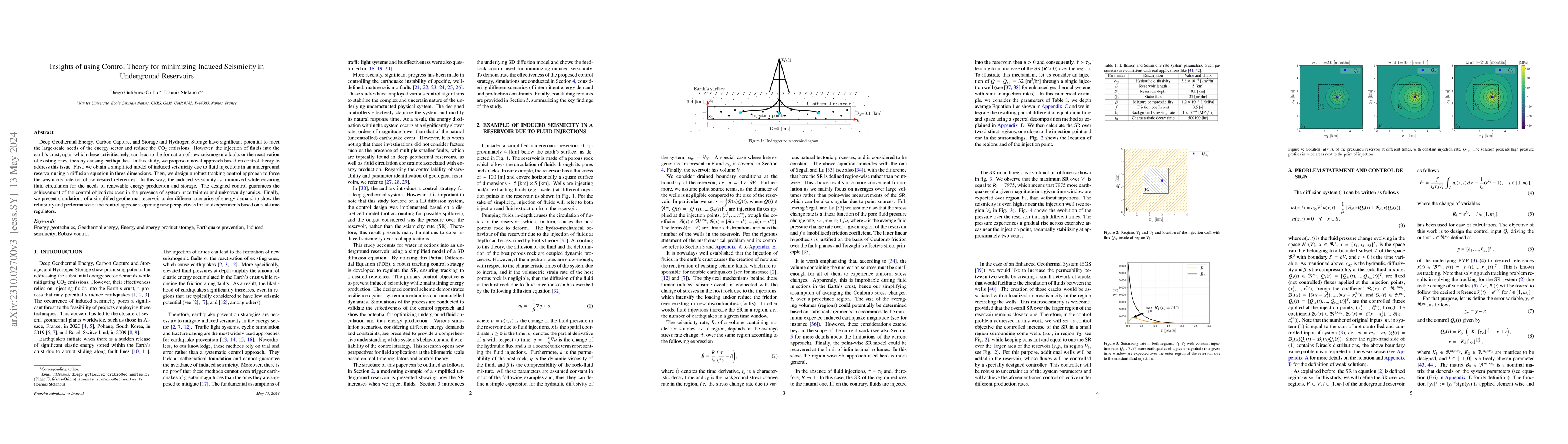 Thumbnail for Insights of using Control Theory for minimizing Induced Seismicity in
  Underground Reservoirs