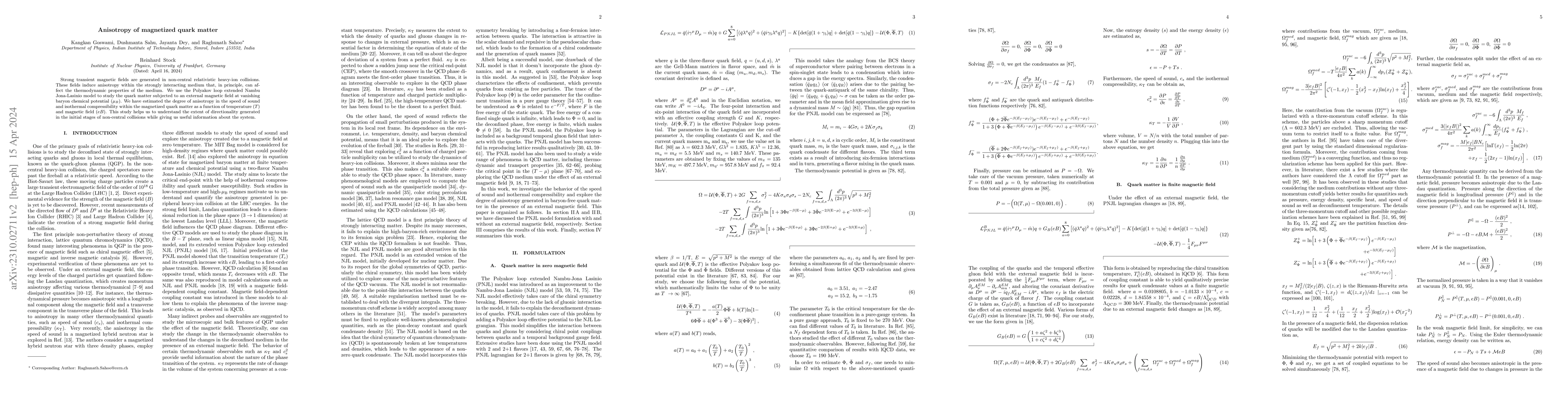 Thumbnail for Anisotropy of magnetized quark matter