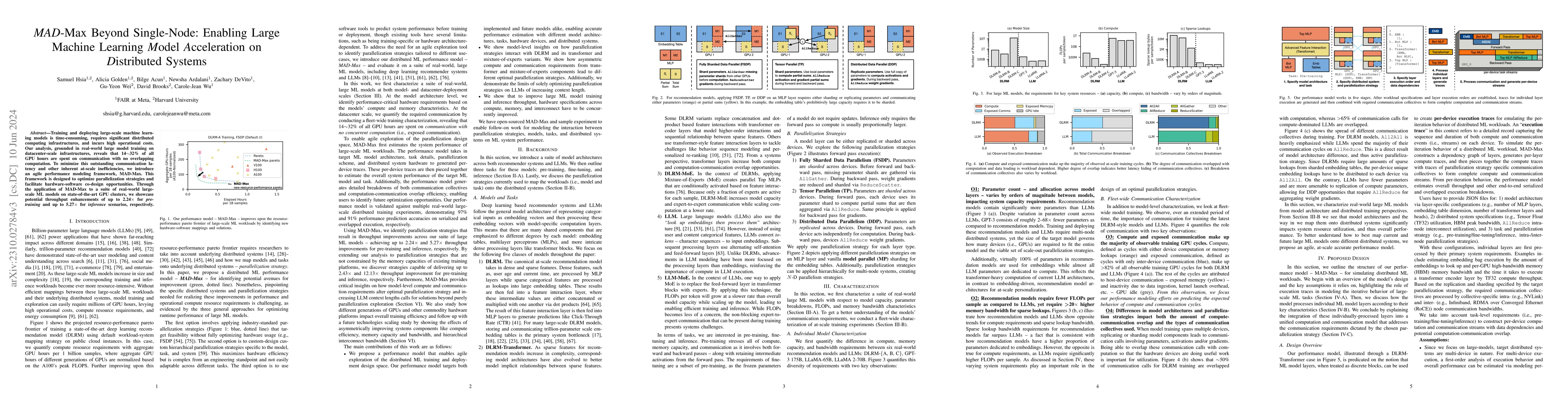Thumbnail for MAD Max Beyond Single-Node: Enabling Large Machine Learning Model
  Acceleration on Distributed Systems