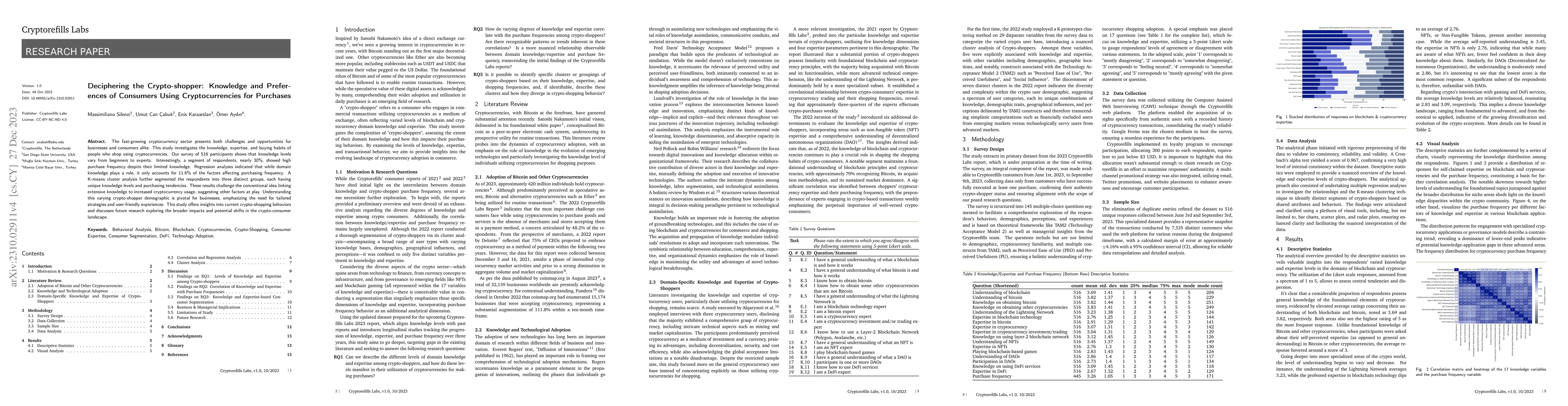 Thumbnail for Deciphering the Crypto-shopper: Knowledge and Preferences of Consumers
  Using Cryptocurrencies for Purchases