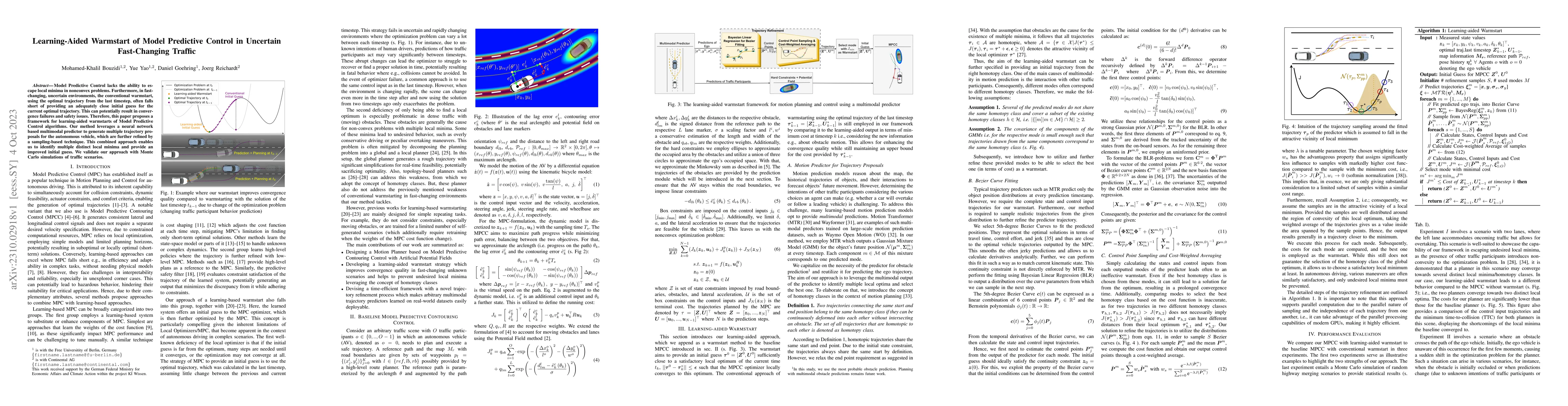 Thumbnail for Learning-Aided Warmstart of Model Predictive Control in Uncertain
  Fast-Changing Traffic