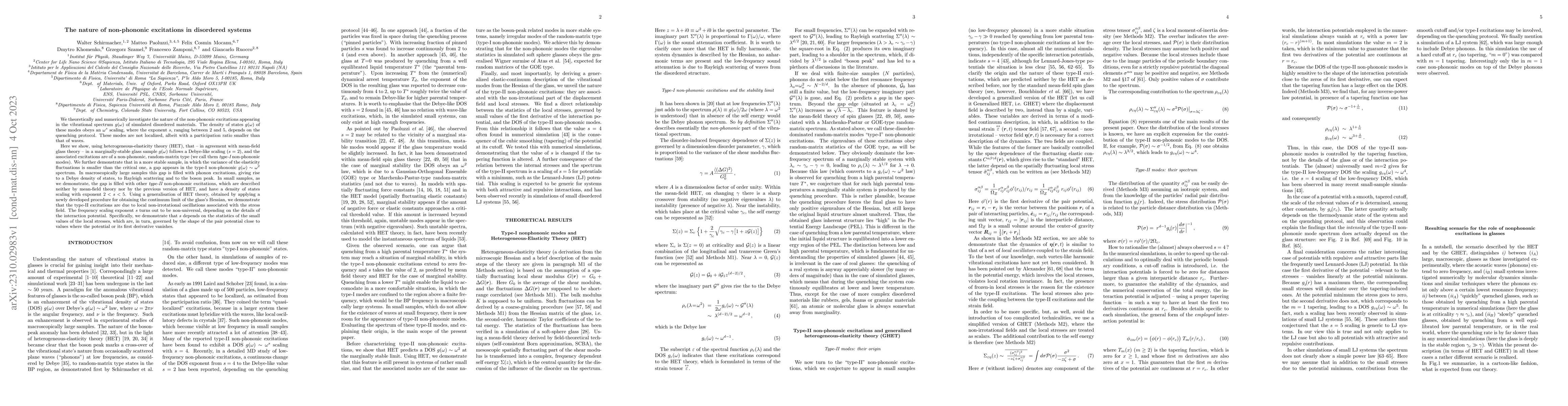 Thumbnail for The nature of non-phononic excitations in disordered systems