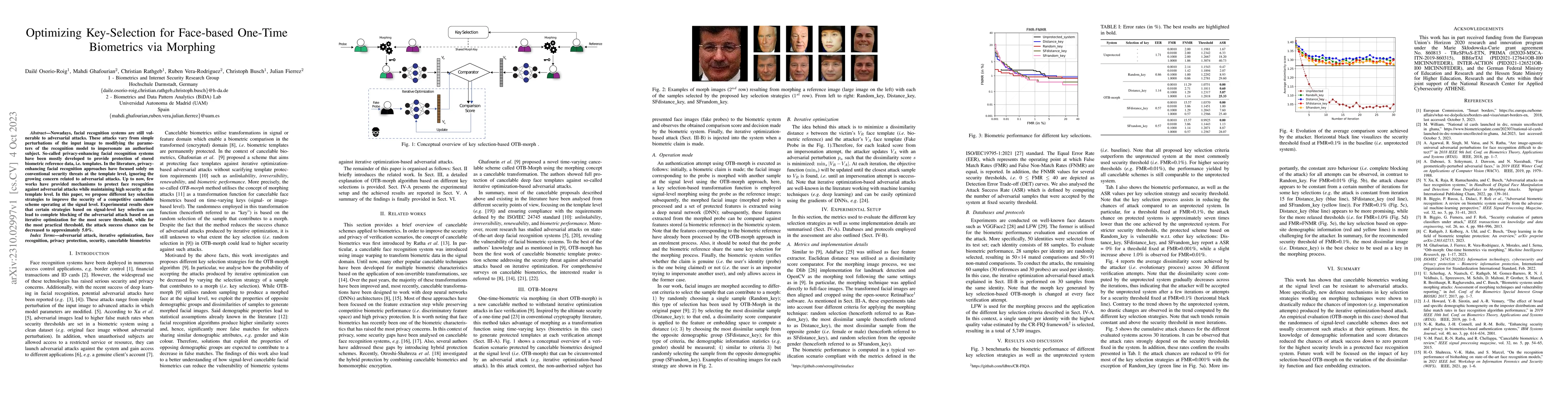 Thumbnail for Optimizing Key-Selection for Face-based One-Time Biometrics via Morphing