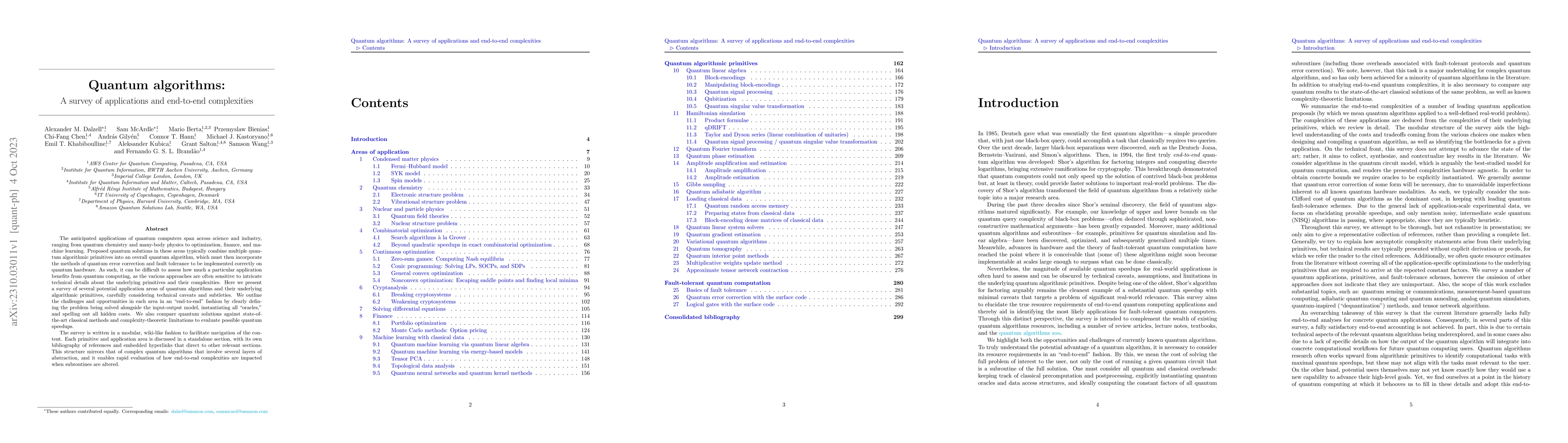 Thumbnail for Quantum algorithms: A survey of applications and end-to-end complexities