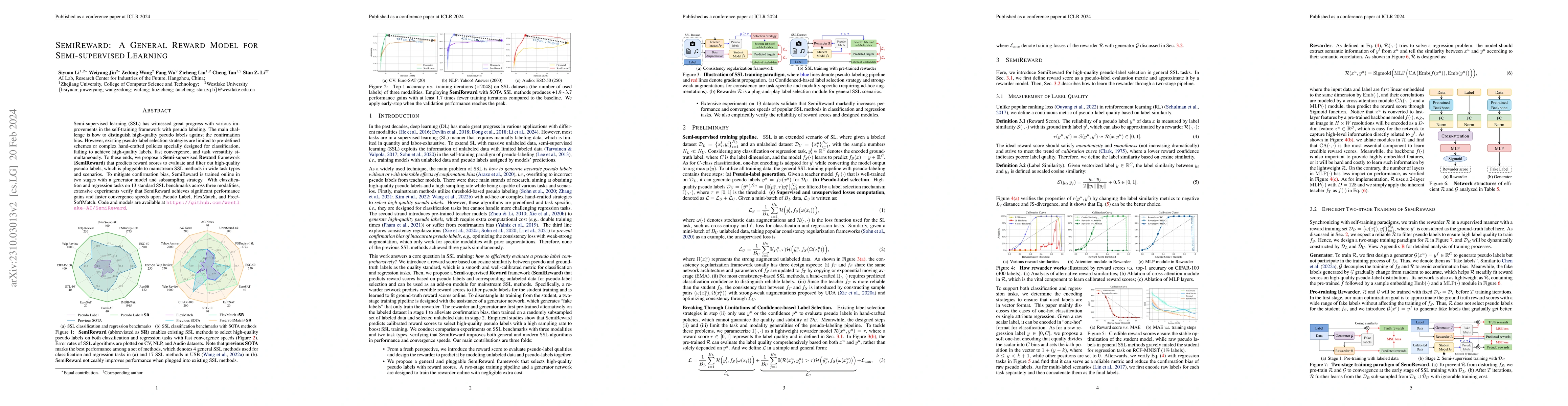 Thumbnail for SemiReward: A General Reward Model for Semi-supervised Learning