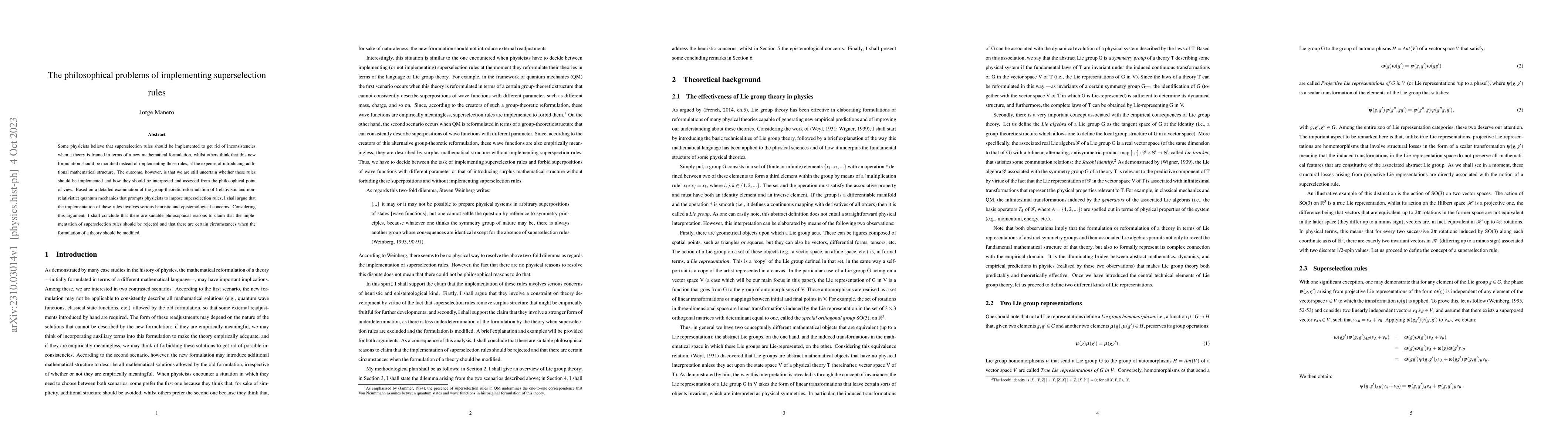 Thumbnail for The philosophical problems of implementing superselection rules